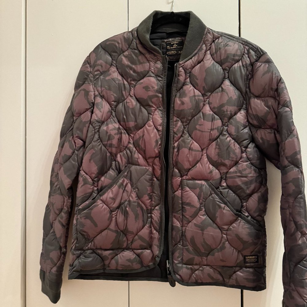 Mens Superdry Camo Quilted Jacket Size M